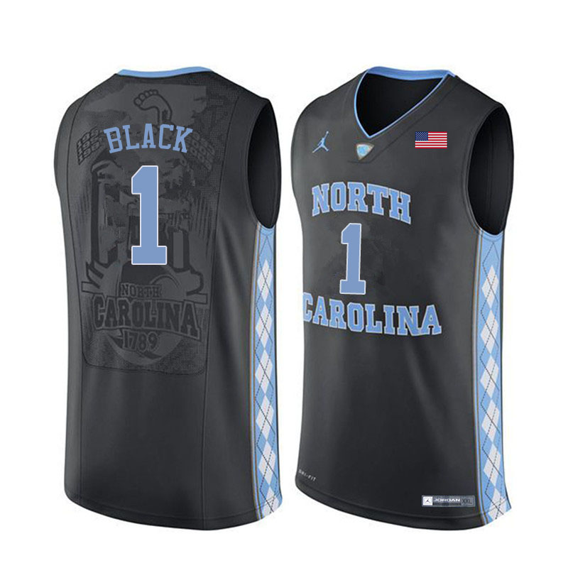 Men #1 Leaky Black North Carolina Tar Heels College Basketball Jerseys Sale-Black - Click Image to Close